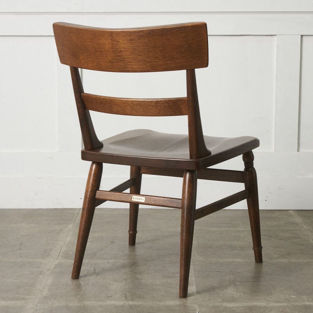 飛騨高山 柏木工 サイドチェア K132 WILDERNESS 板座 オーク 無垢材