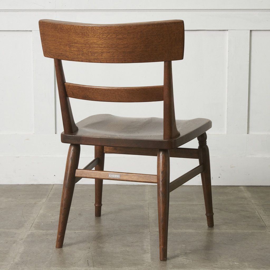 飛騨高山 柏木工 サイドチェア K132 WILDERNESS 板座 オーク 無垢材