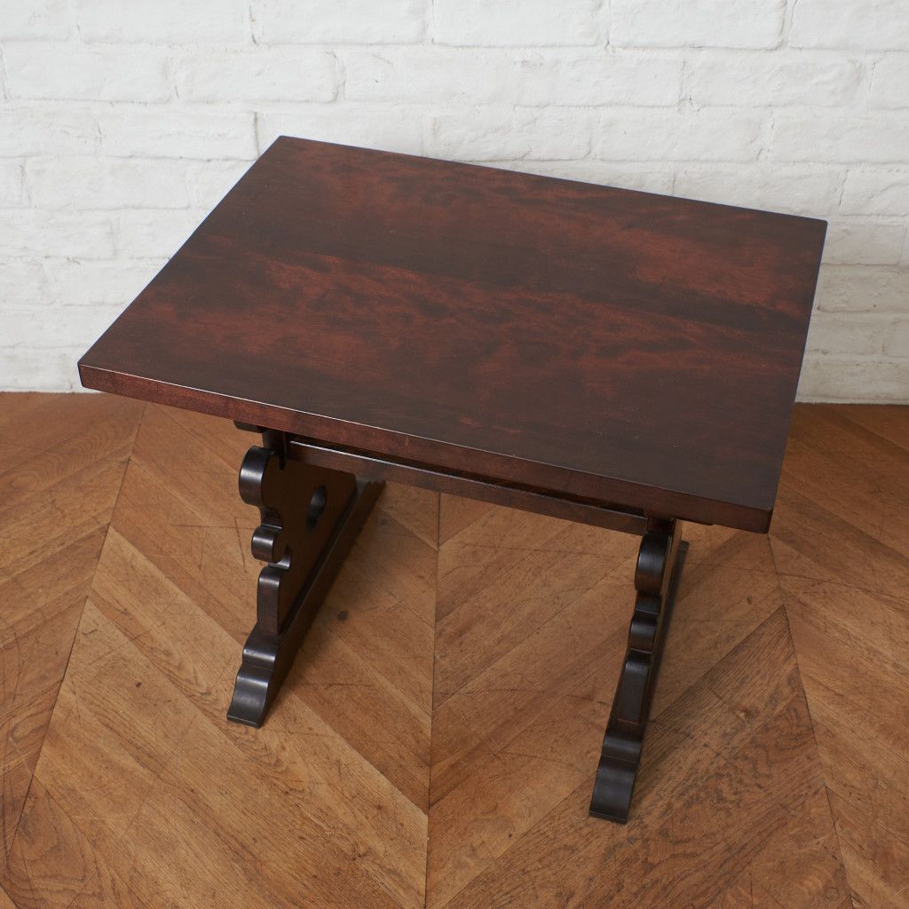 定価13万 松本民芸家具 #14型茶卓 II サイドテーブル ミズメザクラ