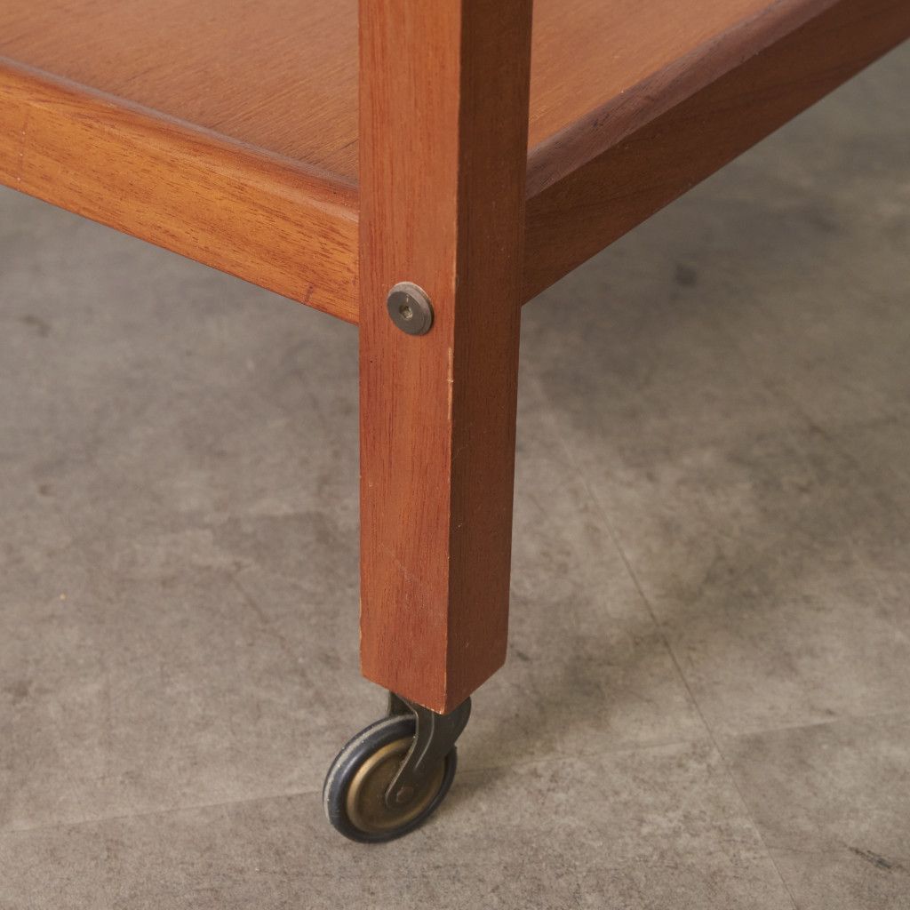 英国 ヴィンテージ トロリー ワゴン 木製 チーク 北欧 スタイル