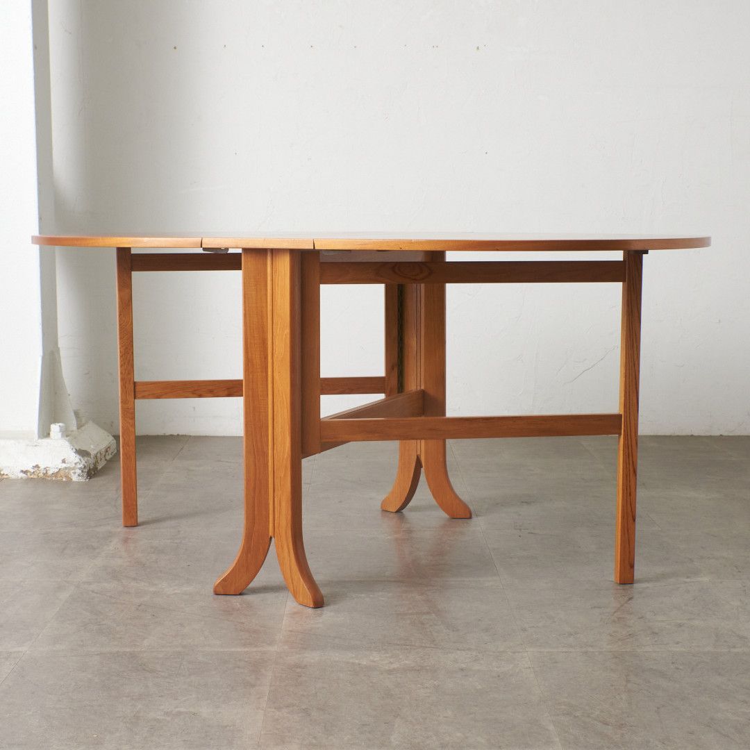 Nathan ヴィンテージ ドロップリーフ テーブル オーバル ネイサン