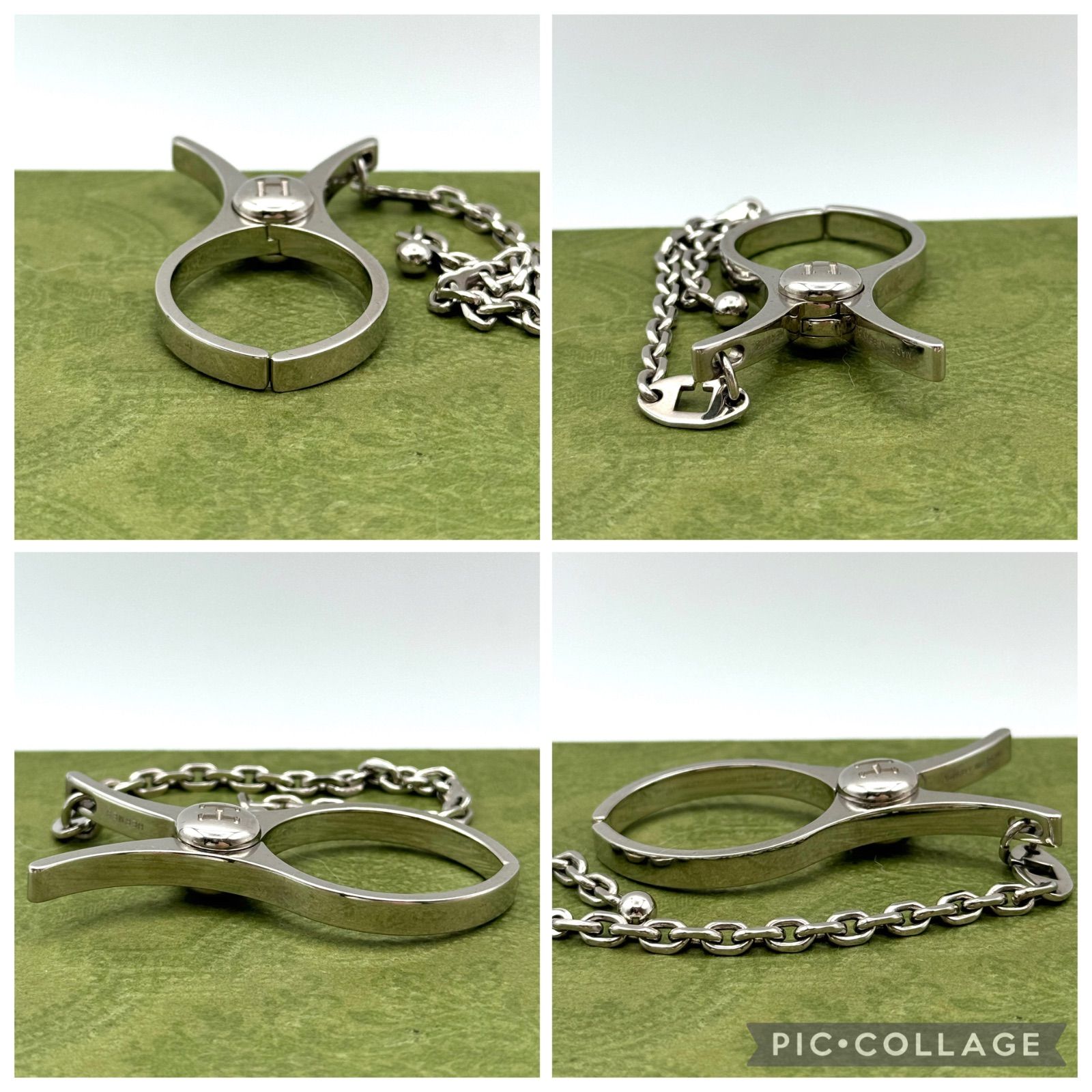 HERMES フィルー 手袋 グローブホルダー シルバー 1-77-83 - メルカリ