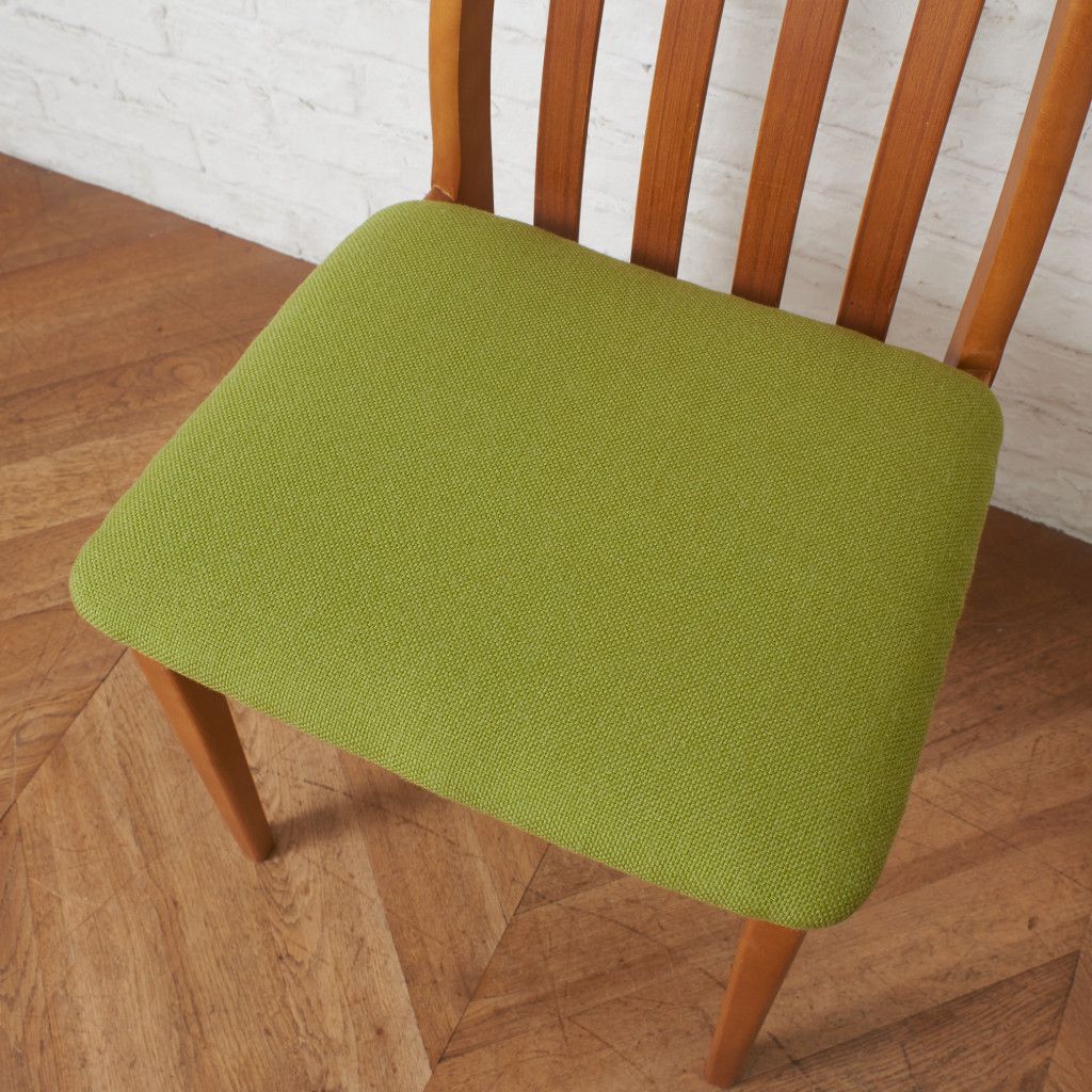 張替済 イギリス ヴィンテージ スラットバック ダイニングチェア 木製