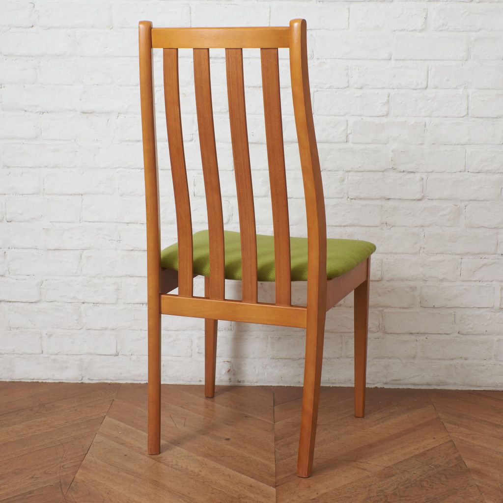 張替済 イギリス ヴィンテージ スラットバック ダイニングチェア 木製