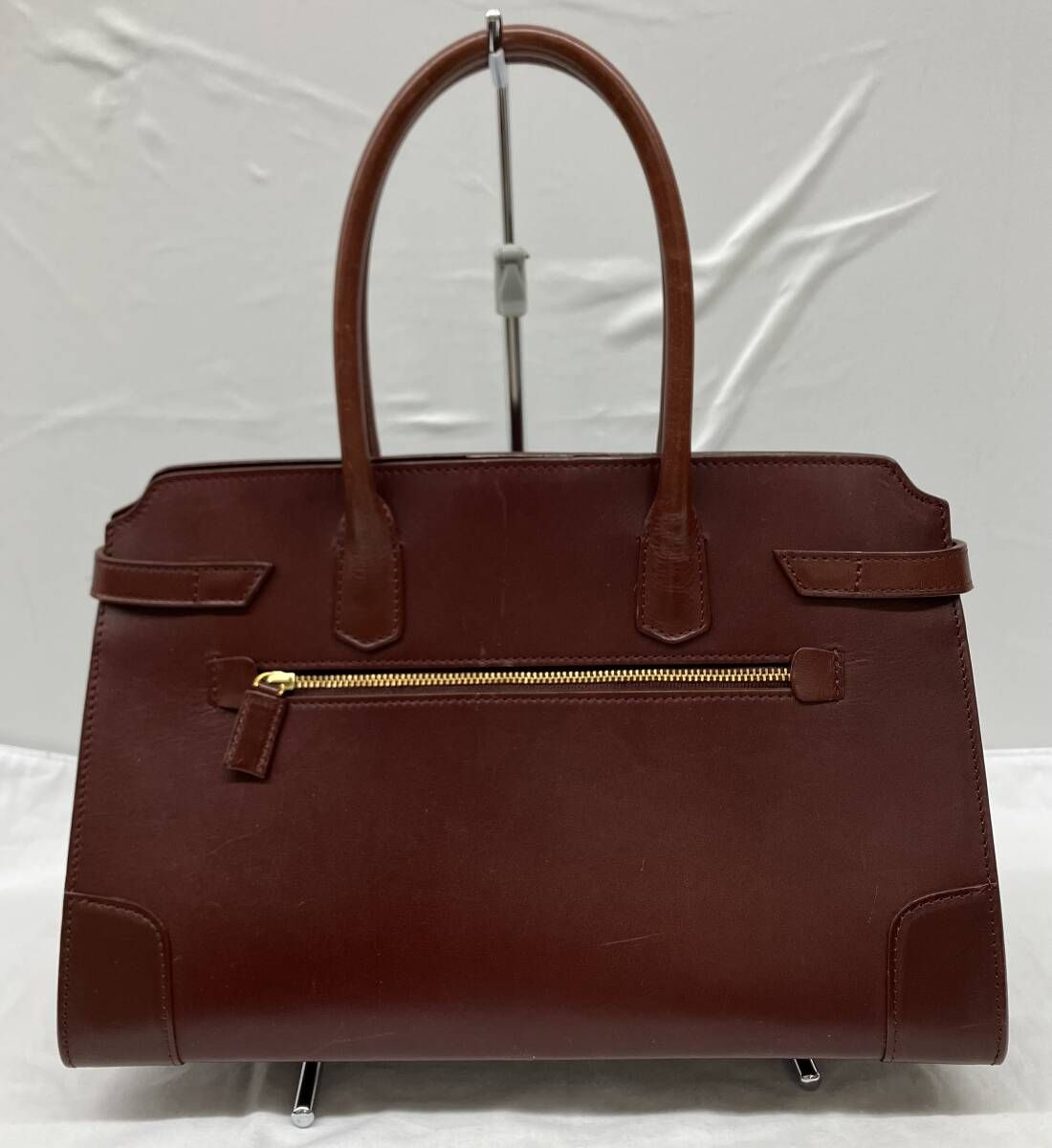 Somes 【定価:¥220,000 】ワインレッド ショルダーバッグ 紐付き SOMES SADDLE ソメスサドル ハンドバッグ レザー ワインレッド系 保存