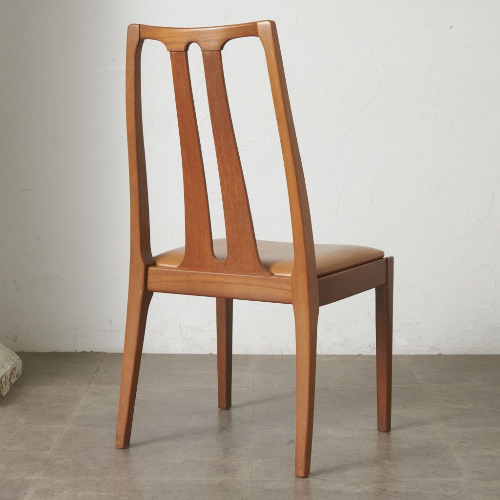 nathan ダイニングチェア ヴィンテージ チーク 木製 椅子 ハイバック