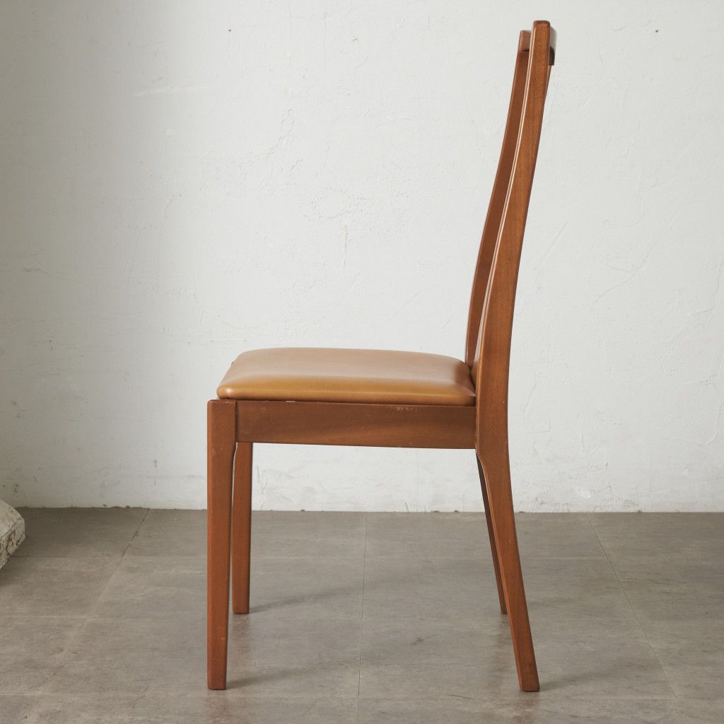 nathan ダイニングチェア ヴィンテージ チーク 木製 椅子 ハイバック