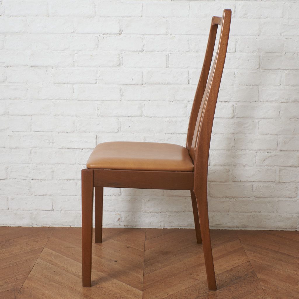 nathan ダイニングチェア ヴィンテージ チーク 木製 椅子 ハイバック