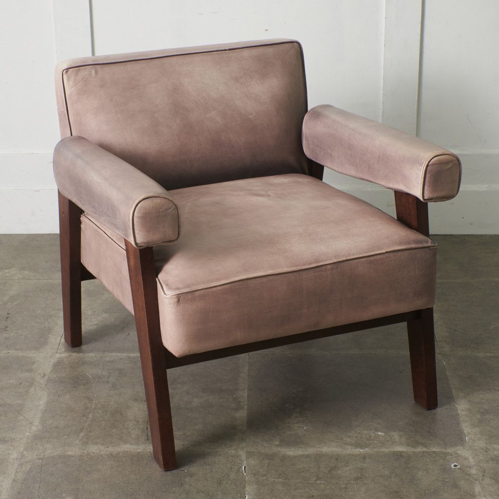  Pierre Jeanneret アームソファ 本革 1人掛け ヴィンテージ 肘掛け 椅子 イージーチェア ラウンジチェア モダン リプロダクト 95978 ヴィンテージソファベッド 2人掛け 3人掛けソファ ソファ ソファベッド