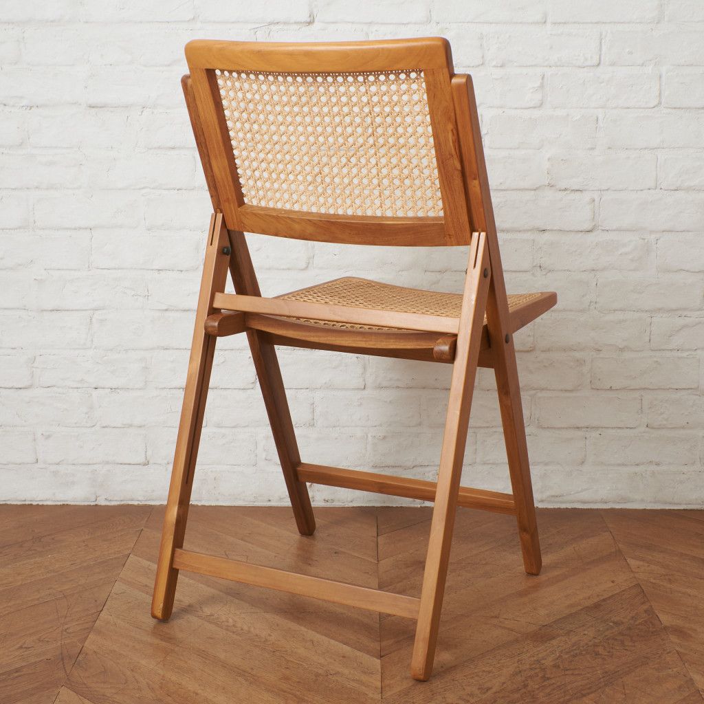 Indian Creek Fete Kyoto ラタン フォールディング チェア チーク 籐