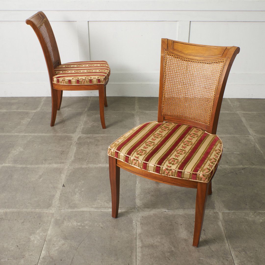 1019【ダイニングチェア】DREXEL　HERITAGE　FRANCESCA 定37万〜 2脚セット DREXEL HERITAGE サイドチェア フランチェスカ