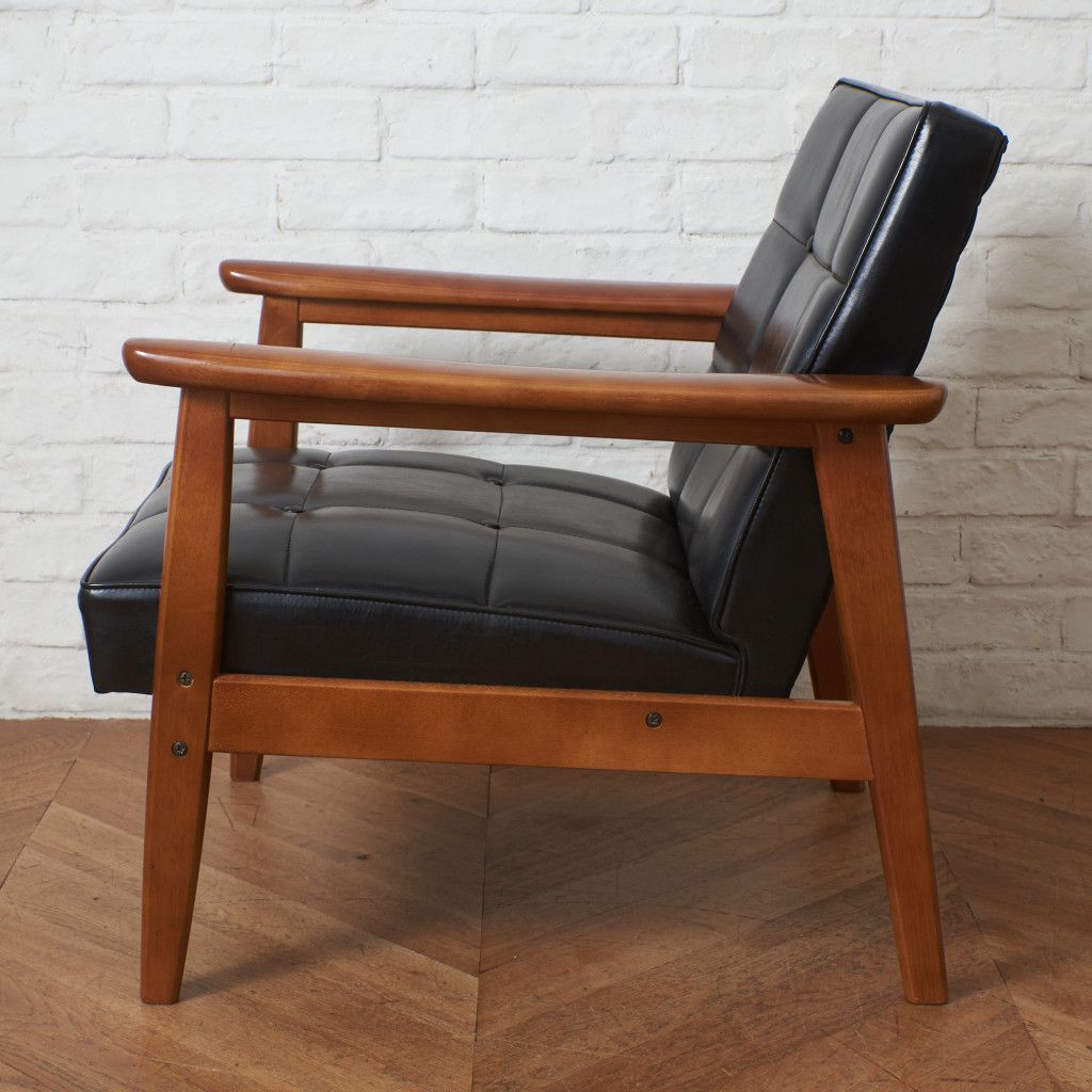 カリモク60 Kチェア 1シーター スタンダードブラック ヴィンテージ