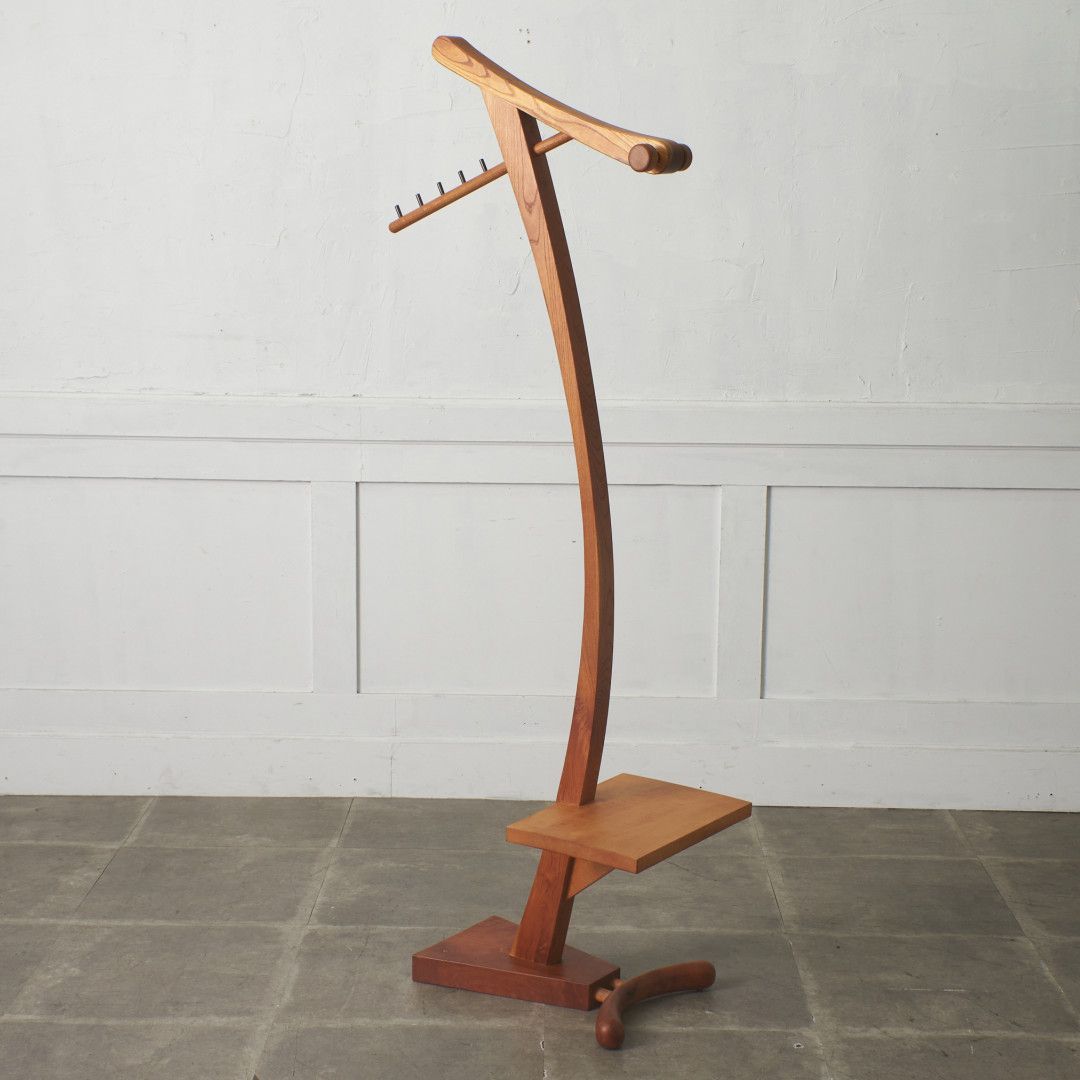 作家物 無垢材 コートハンガー 洋服掛け 帽子掛け ポールハンガー 小物