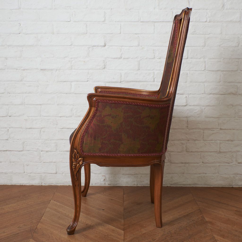 イタリア medea アームチェア 木彫刻 ビーチ 木製 ダイニングチェア