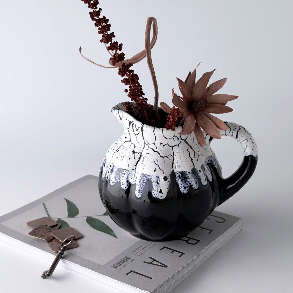 フランス FRANCE ヴィンテージ 陶器 フラワーベース ピッチャー 水差し