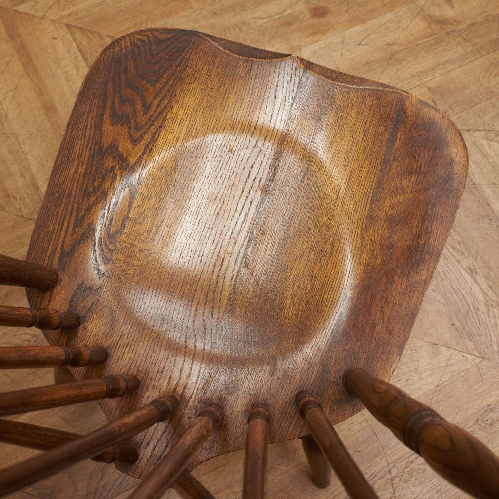 飛騨産業 キツツキ ウィンザーチェア スピンドルバック 無垢材 オーク