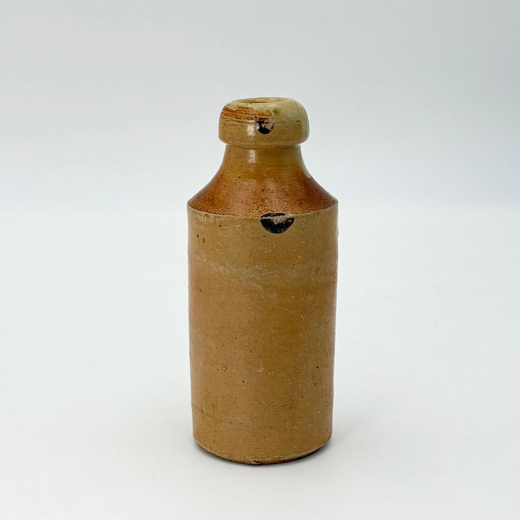 英国 アンティーク 陶器 ボトル 花器 一輪挿し 花瓶 ストーンウェア