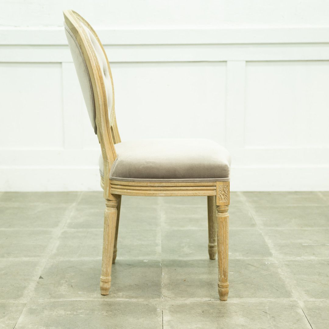 フランス BLANC DIVOIRE バルーンバックチェア ダイニングチェア 食卓