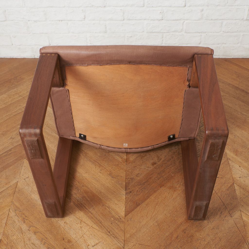 カンディハウス BOLS アームチェア ダイニングチェア 総革