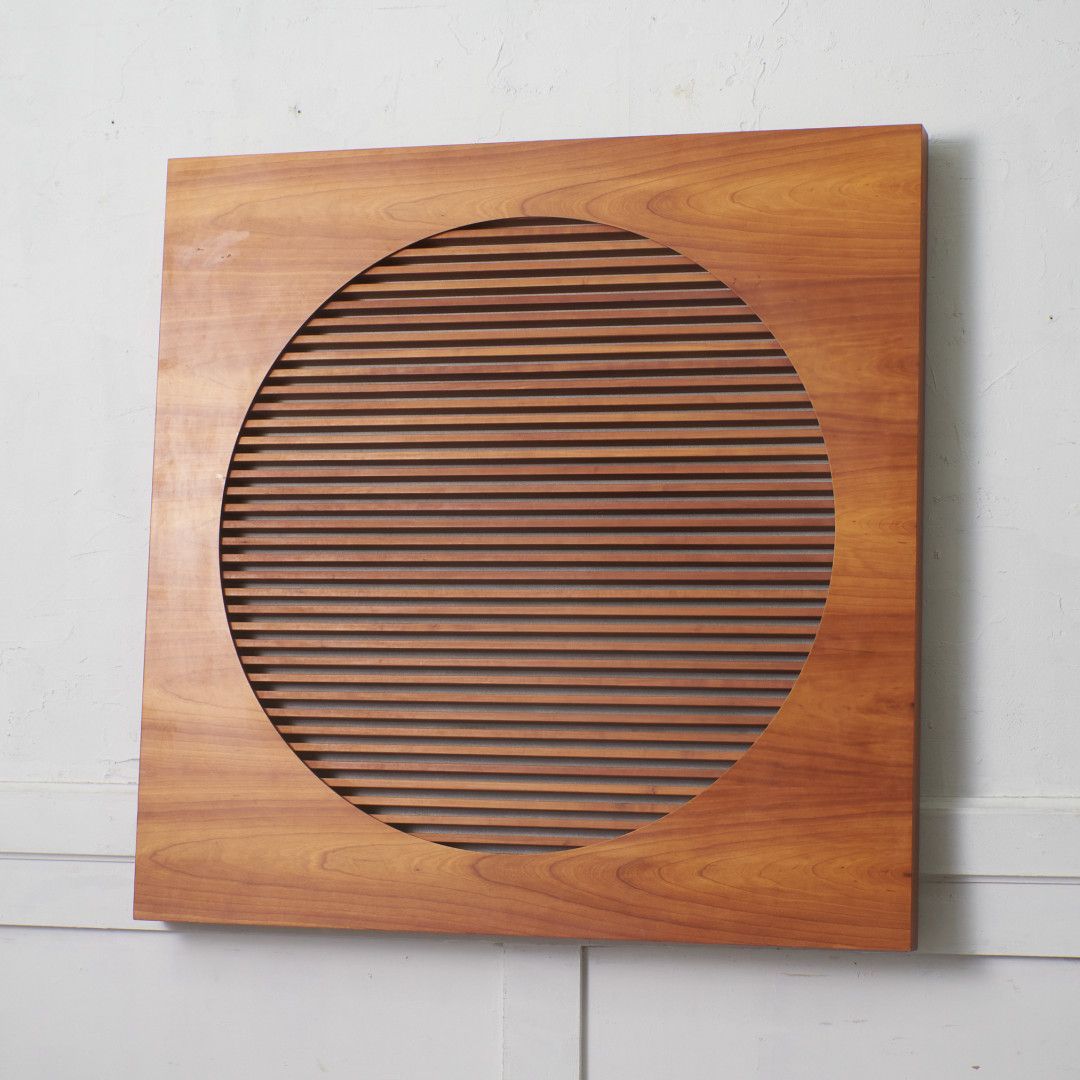 ポラダ 壁掛け CDラック チェリー 無垢材 WALL CD収納 収納棚 木製