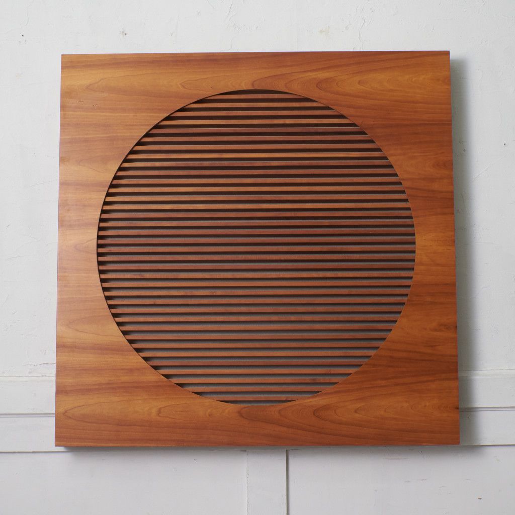 ポラダ 壁掛け CDラック チェリー 無垢材 WALL CD収納 収納棚 木製