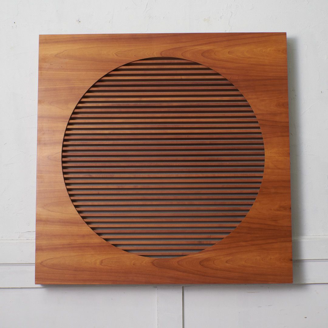 ポラダ 壁掛け CDラック チェリー 無垢材 WALL CD収納 収納棚 木製