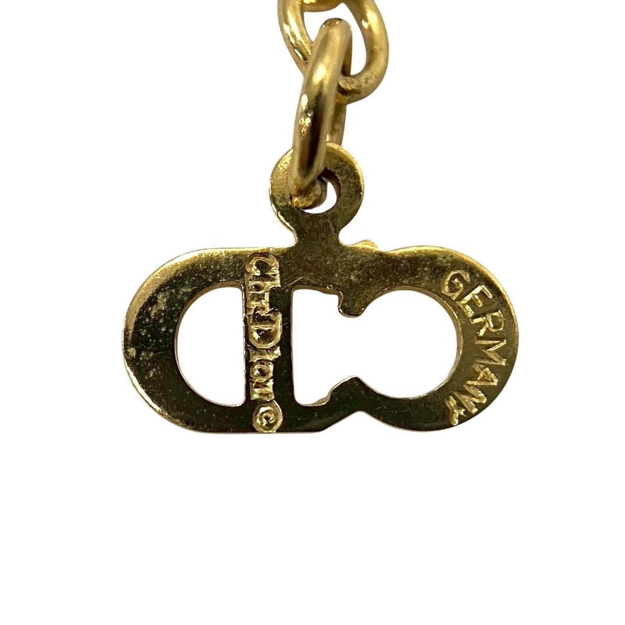 Dior】CDロゴ ネックレス ゴールド/金カラー ヴィンテージ ペンダント