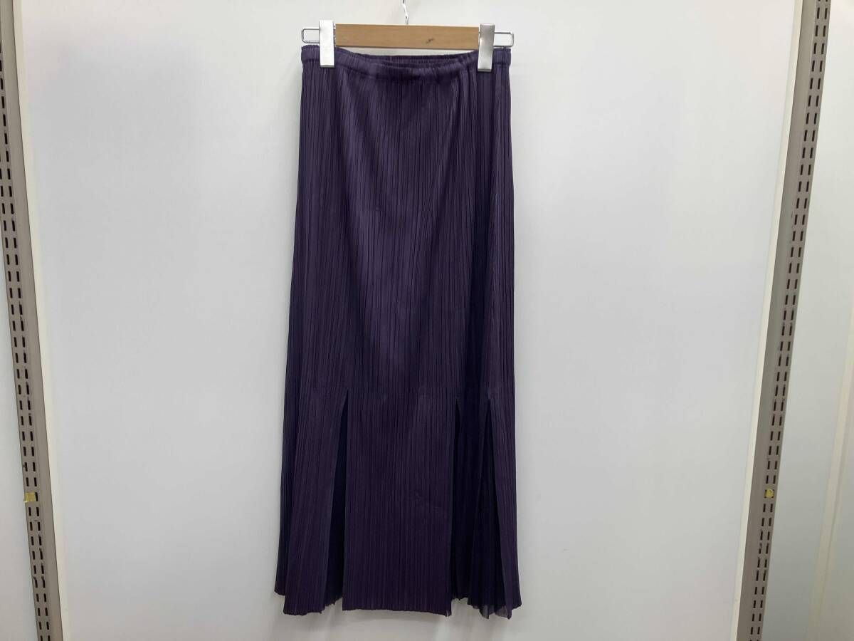 PLEATS PLEASE プリーツプリーズ スカート パープル イッセイミヤケ