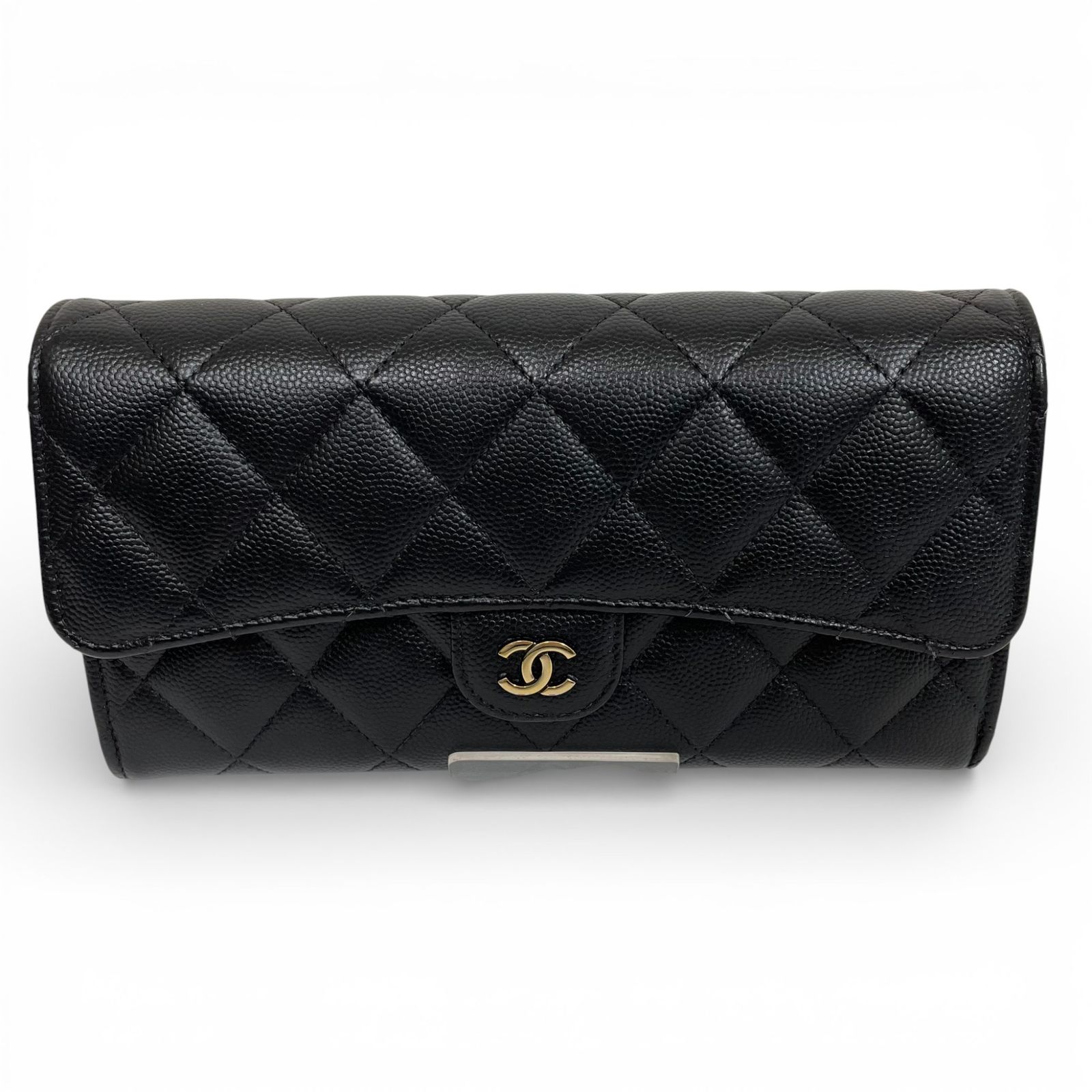 CHANEL シャネル 長財布 キャビアスキン マトラッセ クラシック ロング