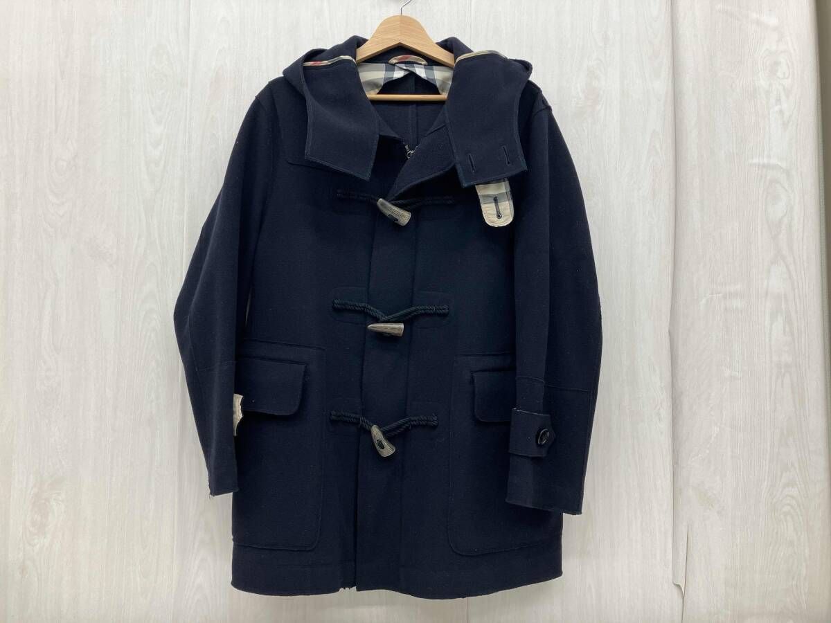 BURBERRY London ネイビー ダッフルコート ニットジャケット BURBERRY LONDON ウールダッフルコート ネイビー バーバリーロンドン M