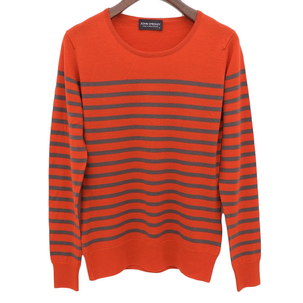 JOHN SMEDLEY ジョンスメドレー 新品同様 メリノウール ボーダー