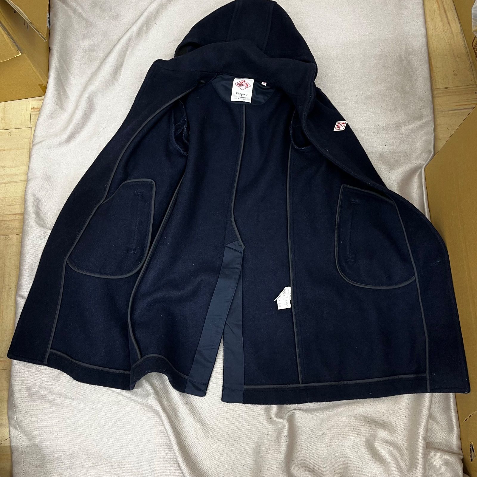 DANTON ダントン ウールコート ミドル丈コート アウター ウールモッサ