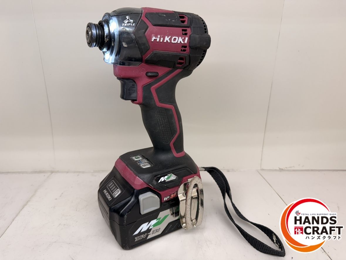 ♪ ハイコーキ WH 36 DC コードレスインパクトドライバ バッテリ 充電器 付属品 ケース付