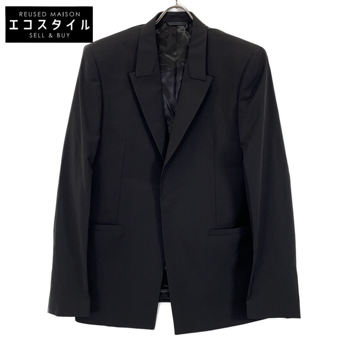 GIVENCHY ジバンシィ BL300313UW ﾌﾞﾗｯｸ ﾃｰﾗｰﾄﾞｼﾞｬｹｯﾄ 44 【公式通販】