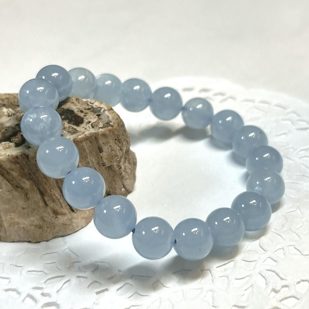 E17809 アクアマリン 10㎜ ブレスレット 天然石＊アクセサリー＊パワーストーン＊AAA Aquamarine 8 mm bracelet