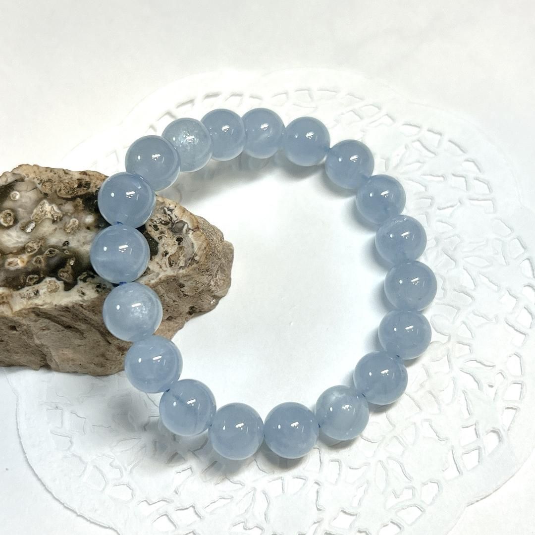 E17810 アクアマリン 10㎜ ブレスレット 天然石＊アクセサリー＊パワーストーン＊AAA Aquamarine 8 mm bracelet