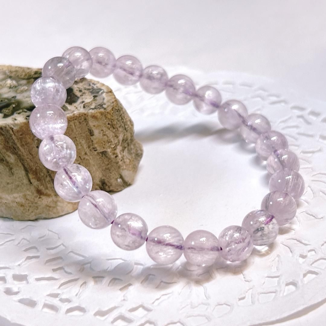 E17813 クンツァイト 8㎜ ブレスレット kunzite bracelet
