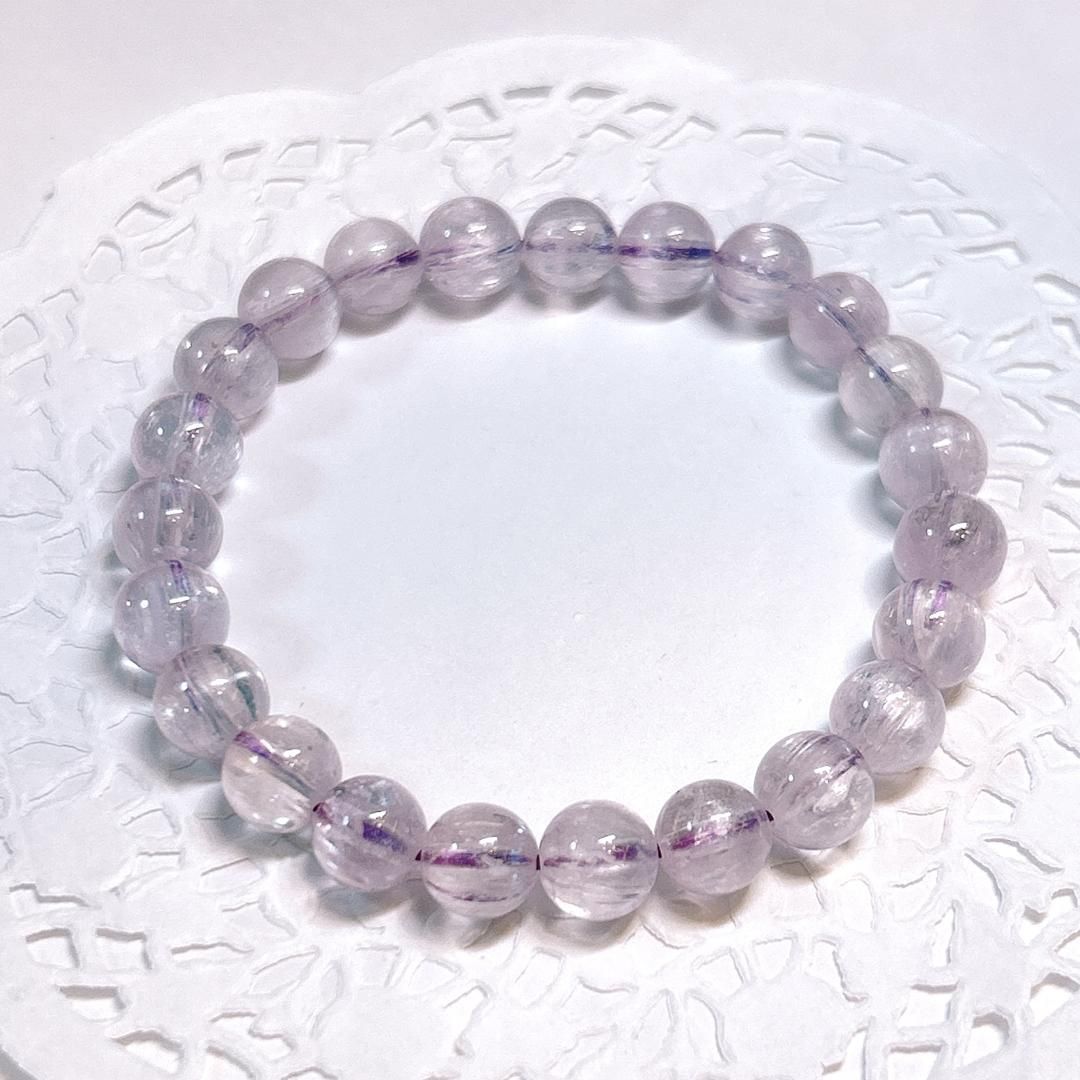  E17813 クンツァイト 8㎜ ブレスレット kunzite bracelet 陶器置物 置物 インテリア小物