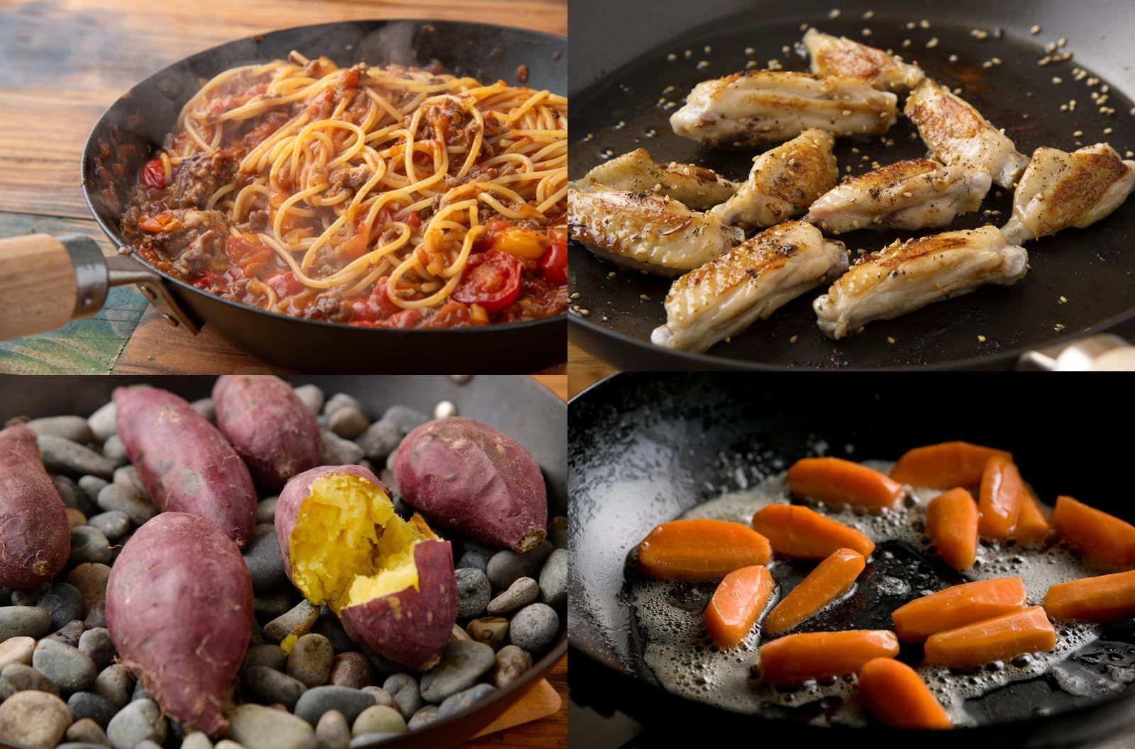 日本製 サビにくい IH対応 窒化加工 J 1228 窒化鉄 28 cm フライパン 鉄 JAPAN リバーライト