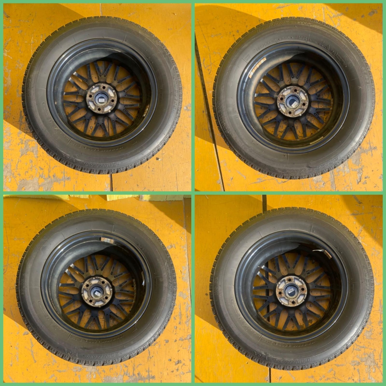 ZT-7542] 4本 5穴 HUMANLINE アルミホイール 15X5.5J 日本製 雪タイヤ