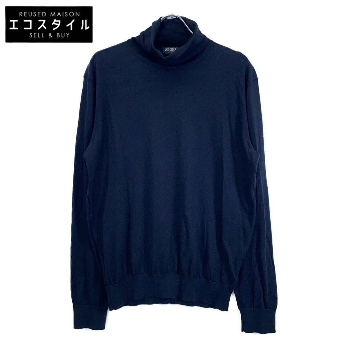 ZEGNA ゼニア ﾌﾞﾗｯｸ ｶｼﾐﾔ70ｼﾙｸ ﾒﾗﾝｼﾞｭ Cashseta ﾀｰﾄﾙﾈｯｸ 54 - メルカリ 