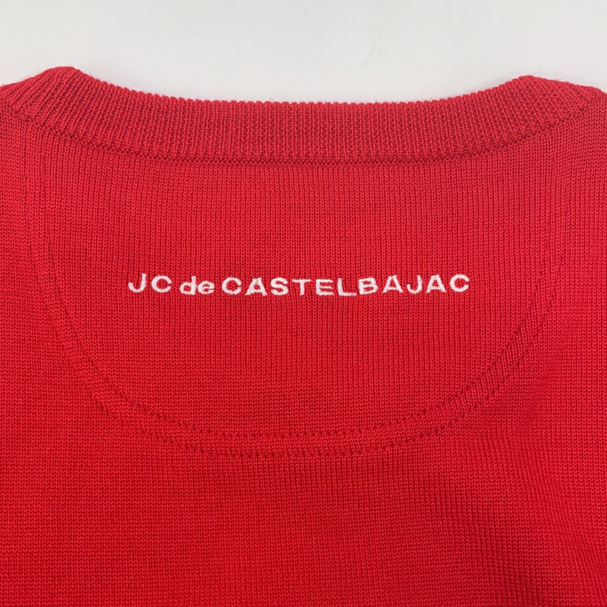 CASTELBAJAC カステルバジャック 7212361101 ﾚｯﾄﾞ ｽﾇｰﾋﾟｰ柄 ｾｰﾀｰ 50  