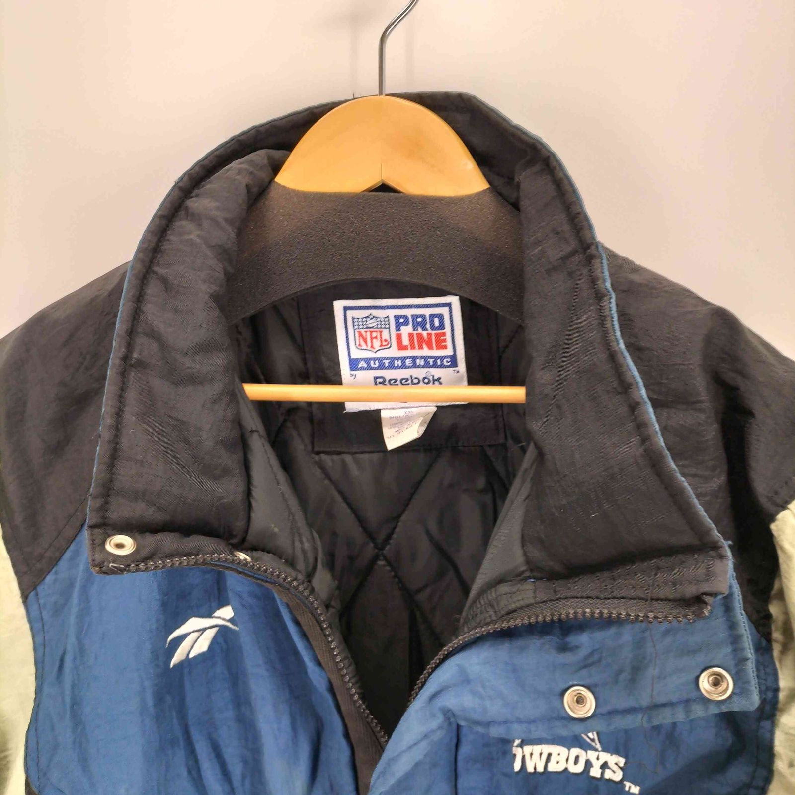 リーボック Reebok 90-00s チームロゴ中綿ジップアップジャケット