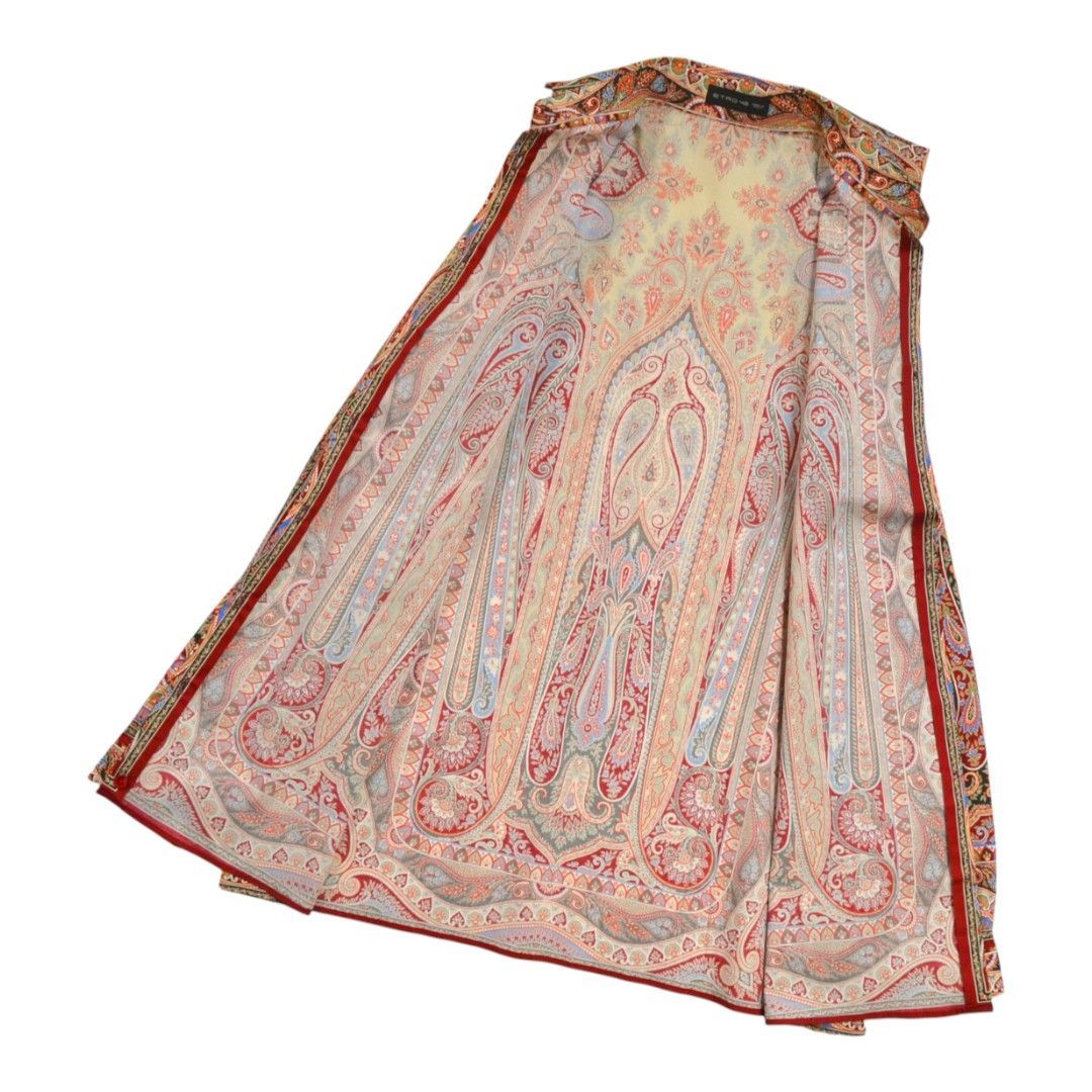 極美品】ETROエトロ イタリア製 ペイズリー柄総柄ストレッチコットン
