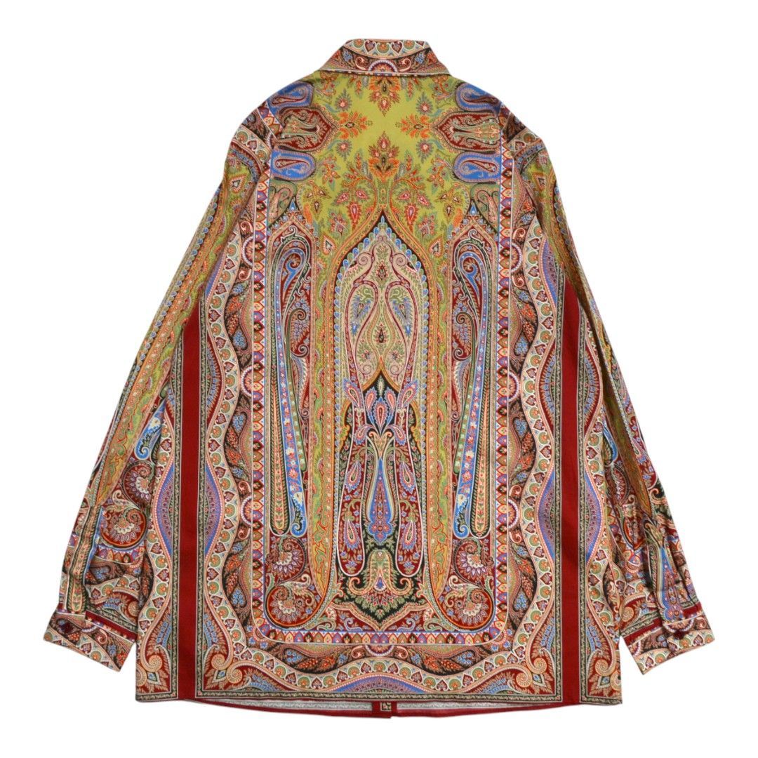 極美品】ETROエトロ イタリア製 ペイズリー柄総柄ストレッチコットン