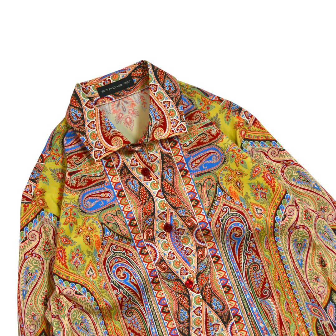 エトロ ETRO ヴィンテージ イタリア製 ペイズリー レディース シャツ 38 エトロ ETRO ヴィンテージ イタリア製 ペイズリー レディース シャツ 38