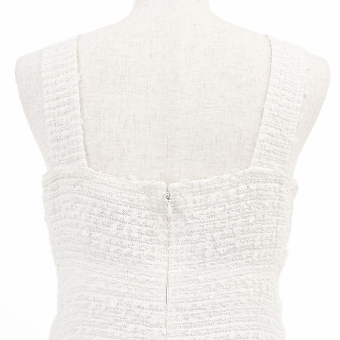 CHANEL シャネル ノースリーブワンピース P56051 ツイード  