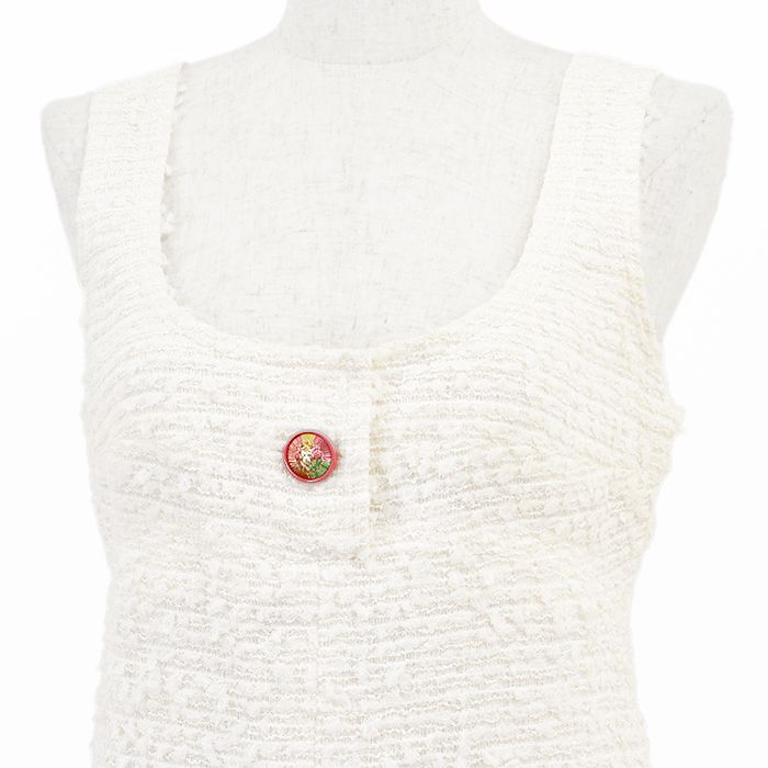 CHANEL シャネル ノースリーブワンピース P56051 ツイード  