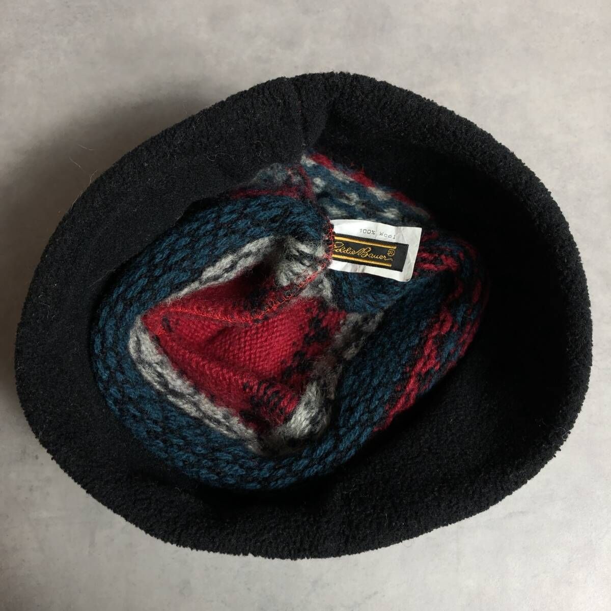 PQ102◇Eddie Bauer : 80's-90's ヴィンテージ 黒タグ USA製 フリース