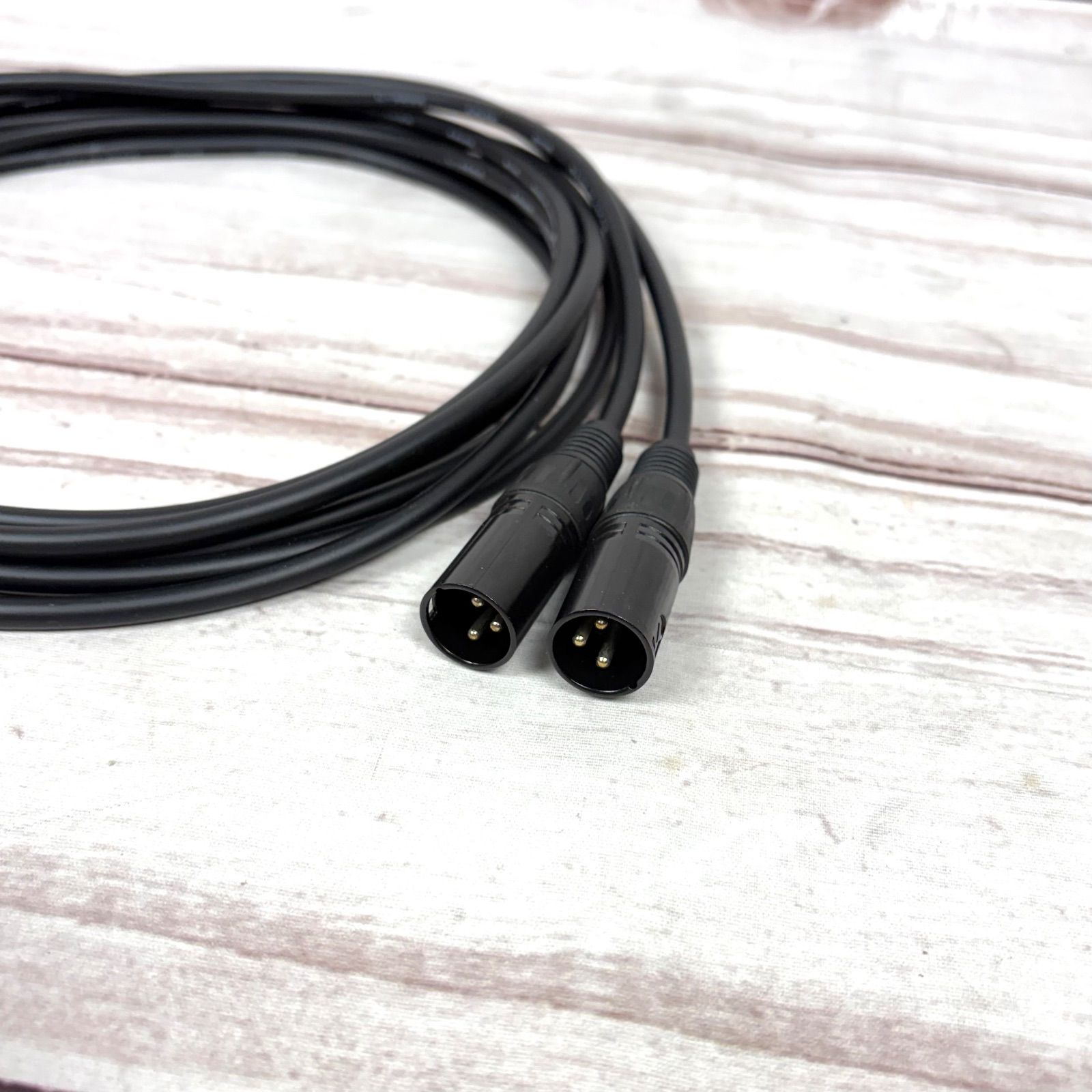 CANARE L-4E6S BLACK XLR マイクケーブル 2.5m 2本セット - メルカリ